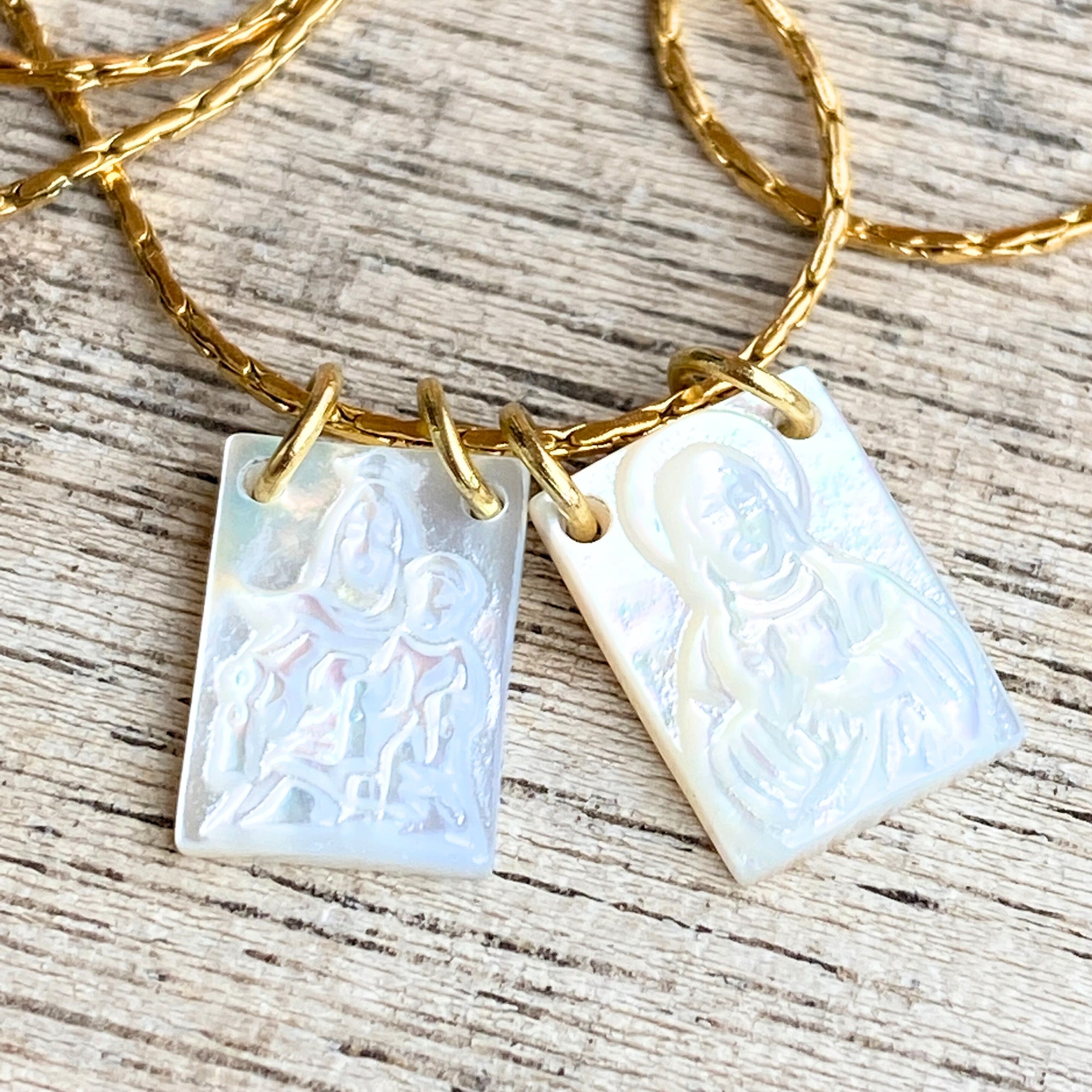 Scapulars Catholic Necklace | Sacred Heart Necklace