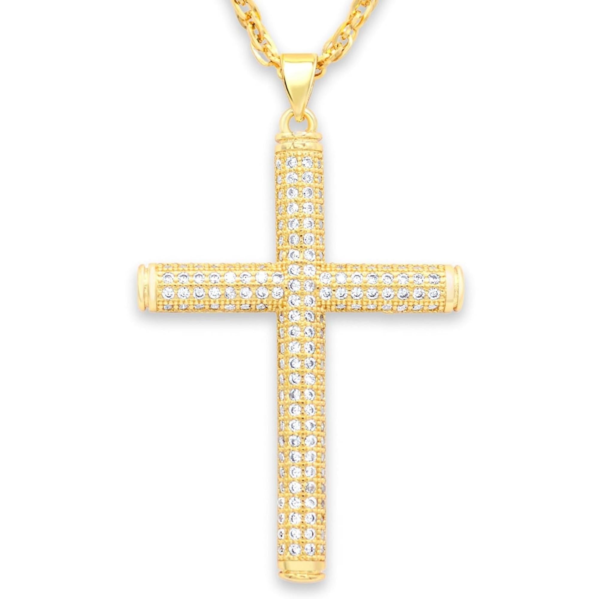 Stainless steel cross necklace women