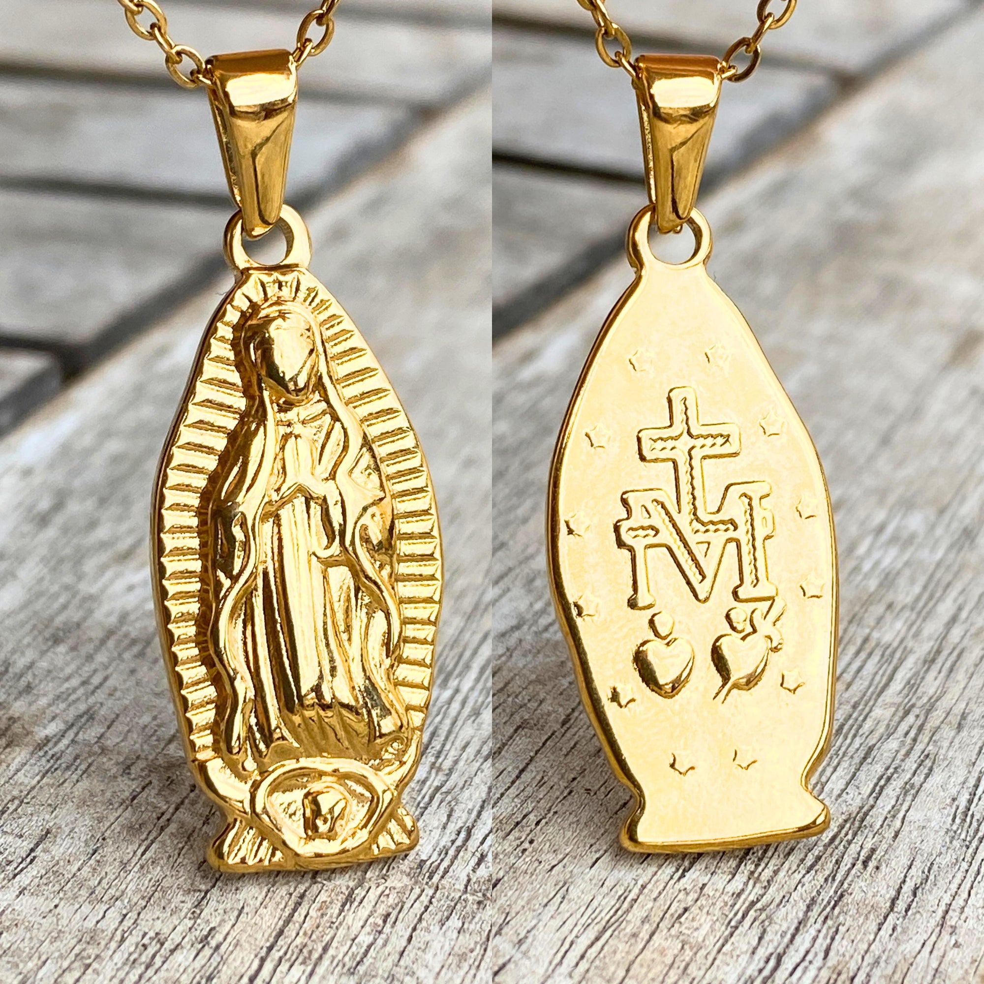 Virgen de Guadalupe Necklace | Stainless steel