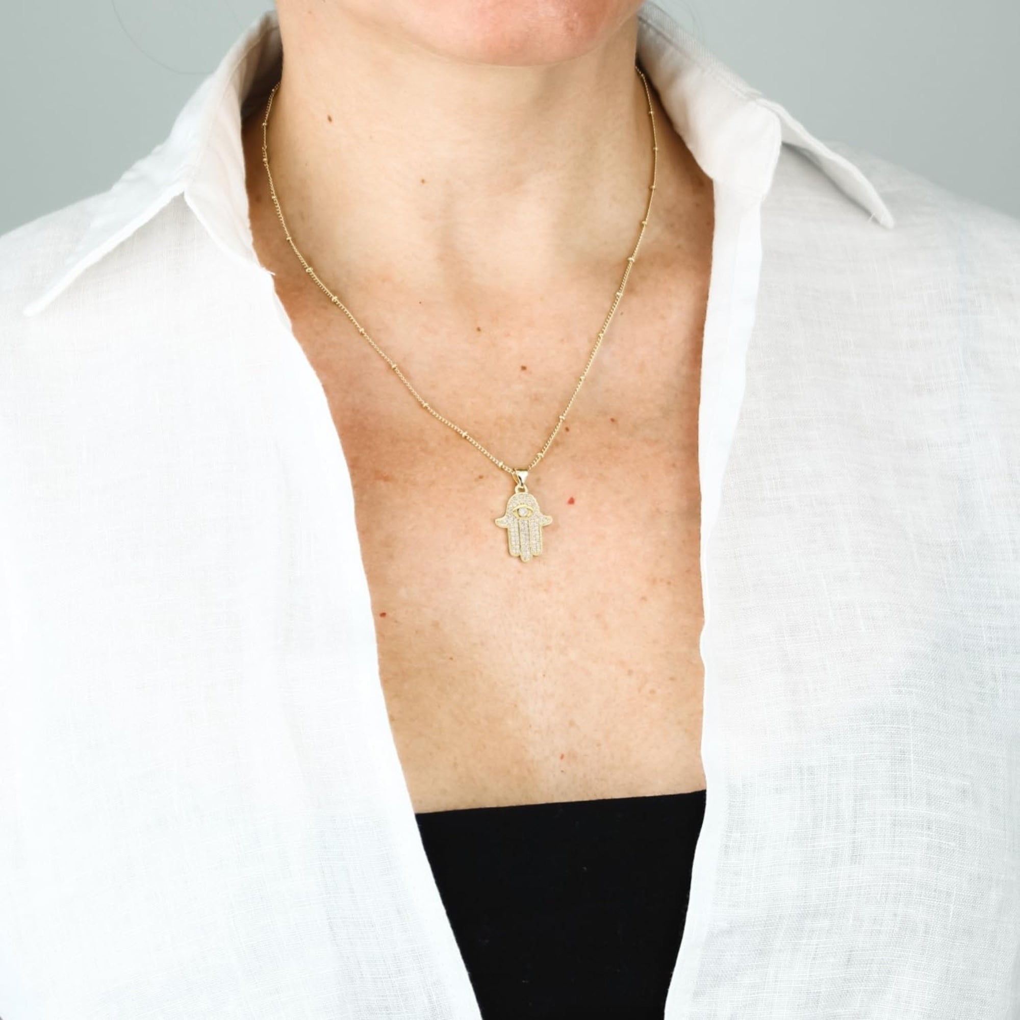 Hamsa Necklace | Protection Necklace