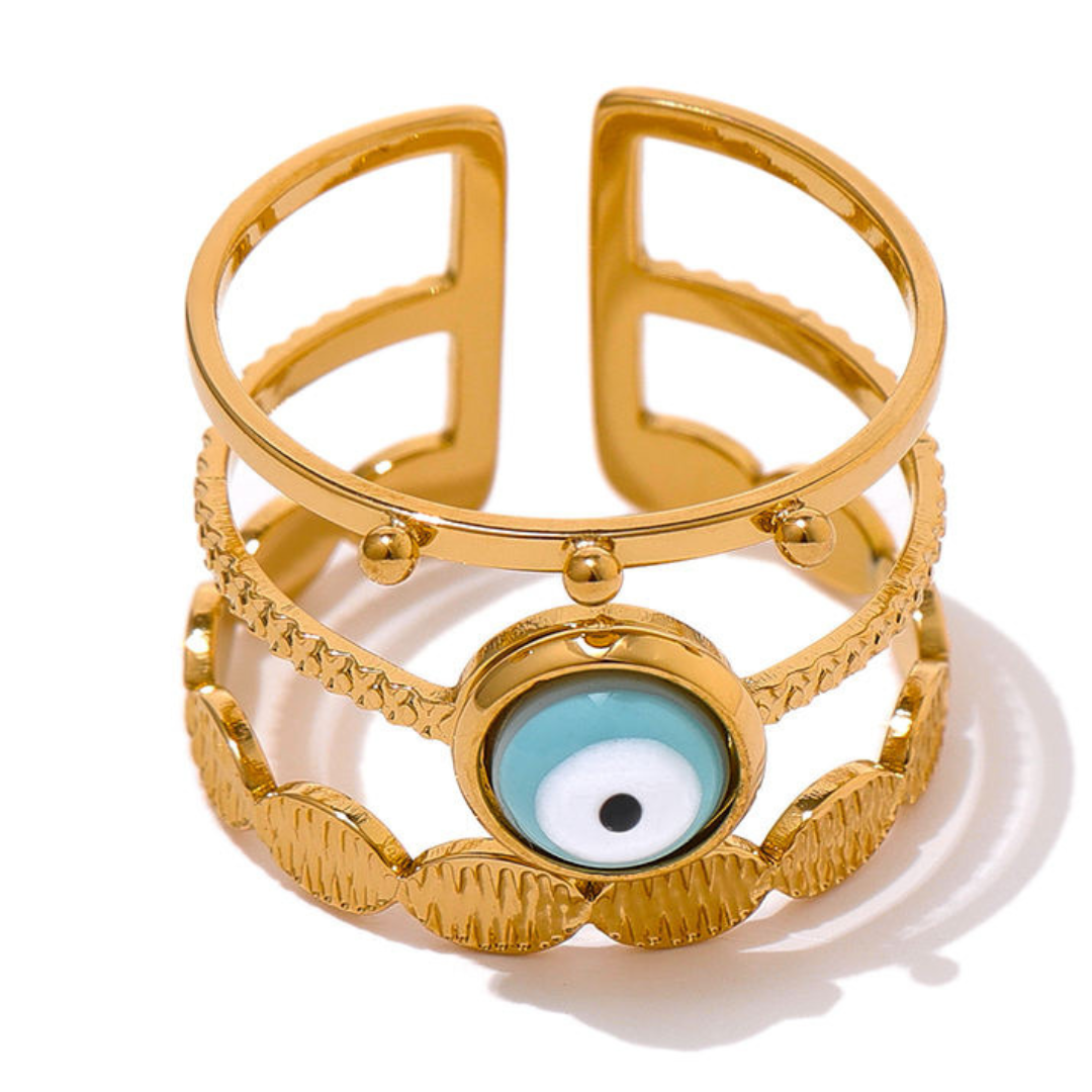 Anillo triple Ojo Turco