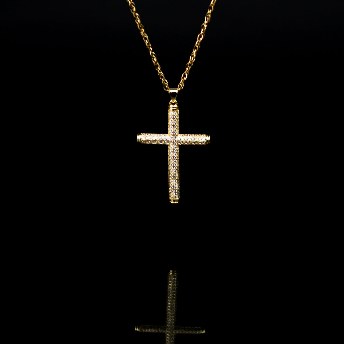 Stainless steel cross necklace women