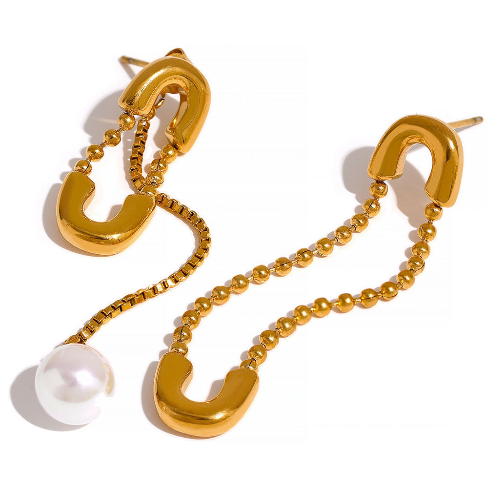 Pendientes Imperdible Desigual