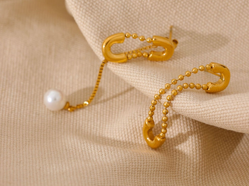 Pendientes Imperdible Desigual