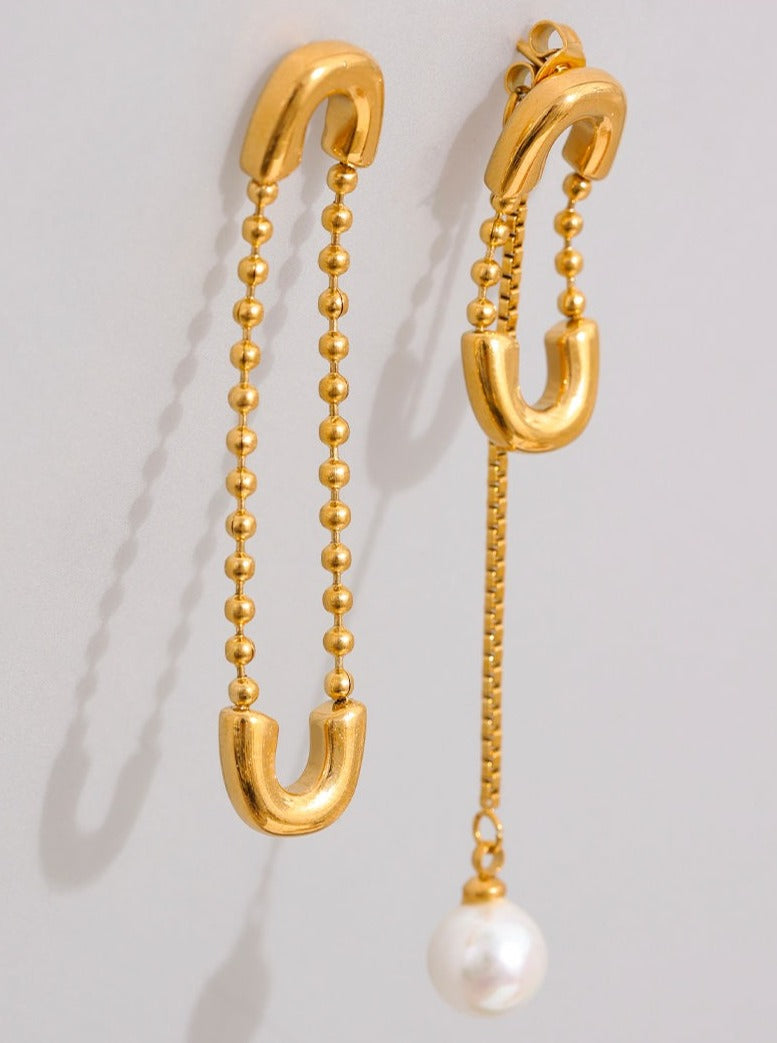 Pendientes Imperdible Desigual