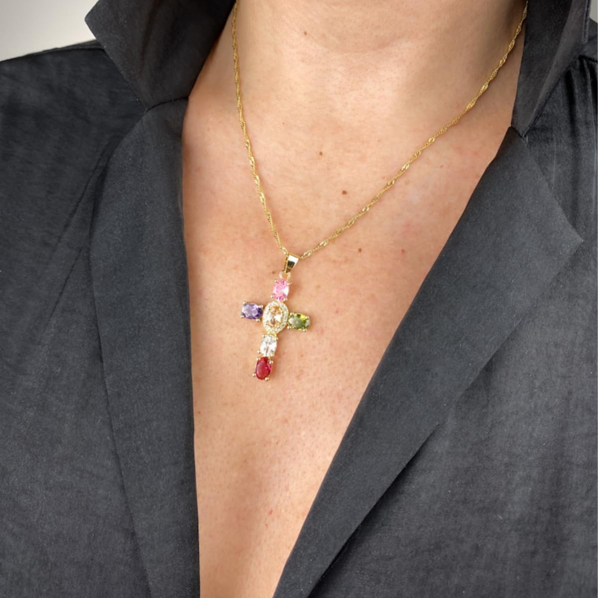 Gold Cross Necklaces For Women