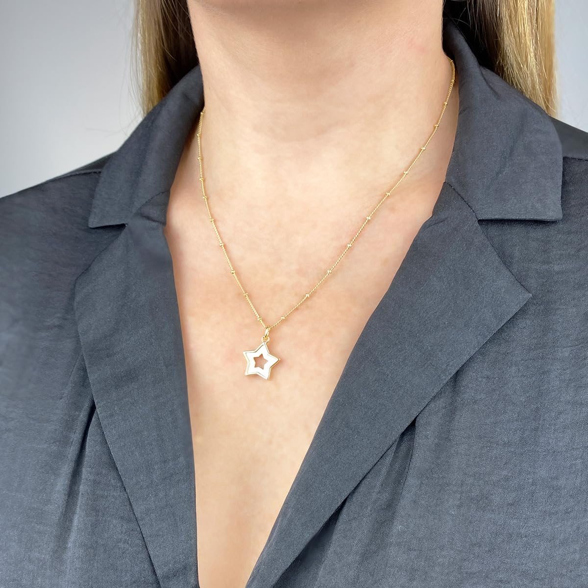 Star Necklace For Women | Mother Of Pearl Necklace
