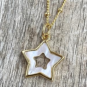 Star Necklace For Women | Mother Of Pearl Necklace
