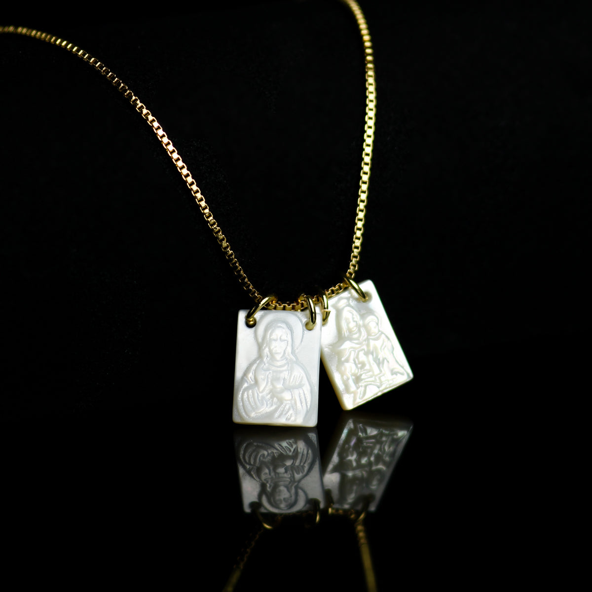 Scapulars Catholic Necklace | Sacred Heart Necklace